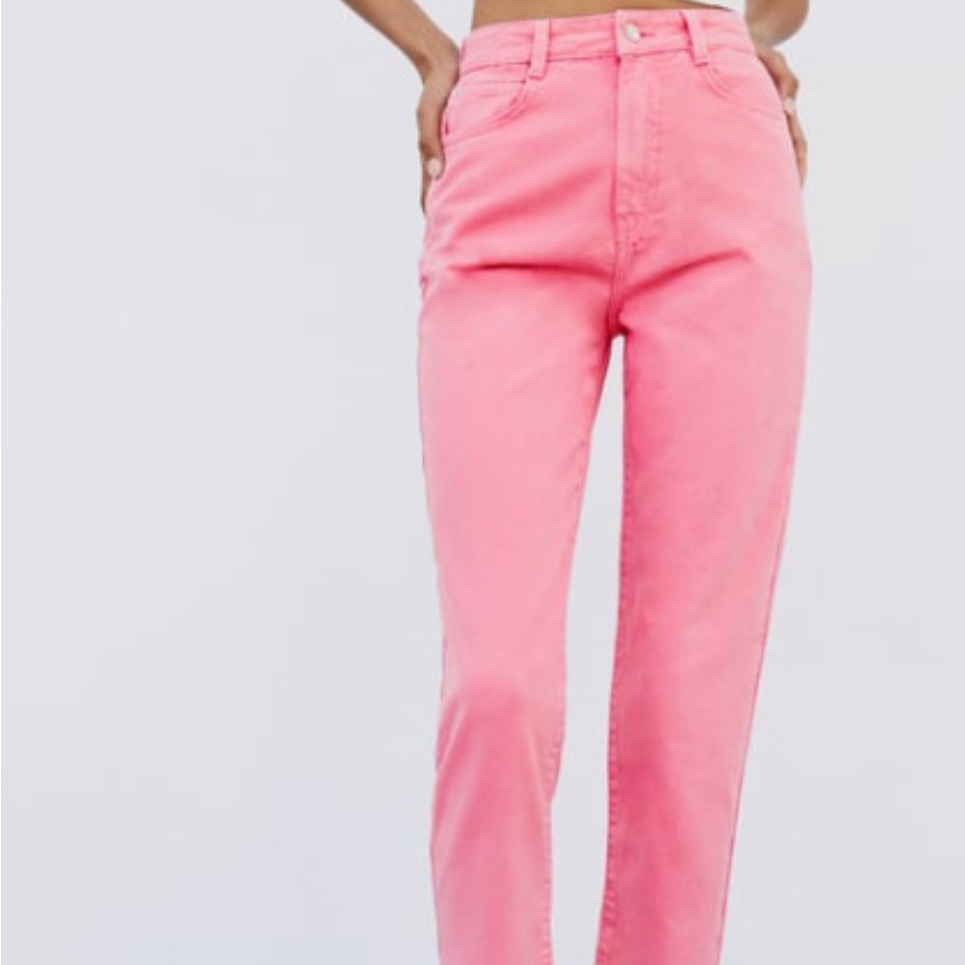 Pink Mom Jeans